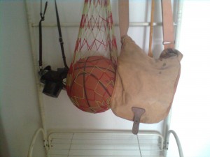 Wei An's Camera Basketball and Bag