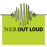 NER Out Loud logo in bright spring green!